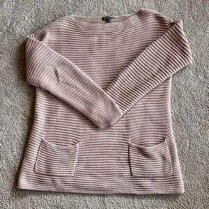 Vince Pink Ribbed Women's Sweater